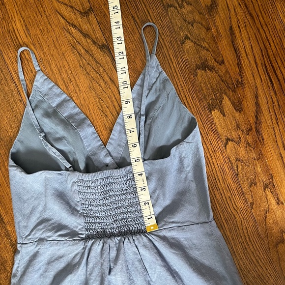 Urban Outfitters Vintage blue linen button down dress size Medium - Picture 14 of 16